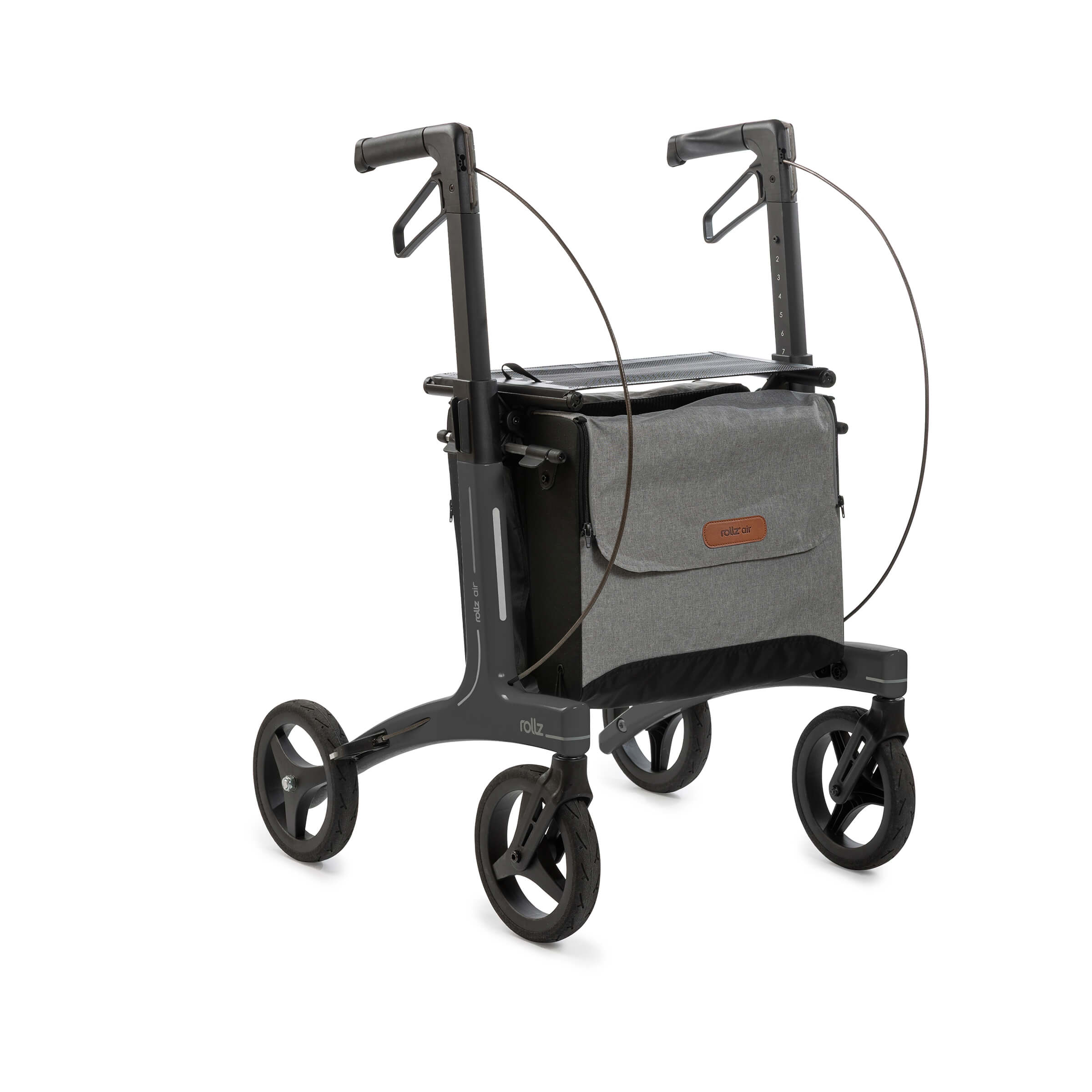 Rollz AIR Deambulatore in Carbonio Ultraleggero e Pieghevole#colore_nero-carbone