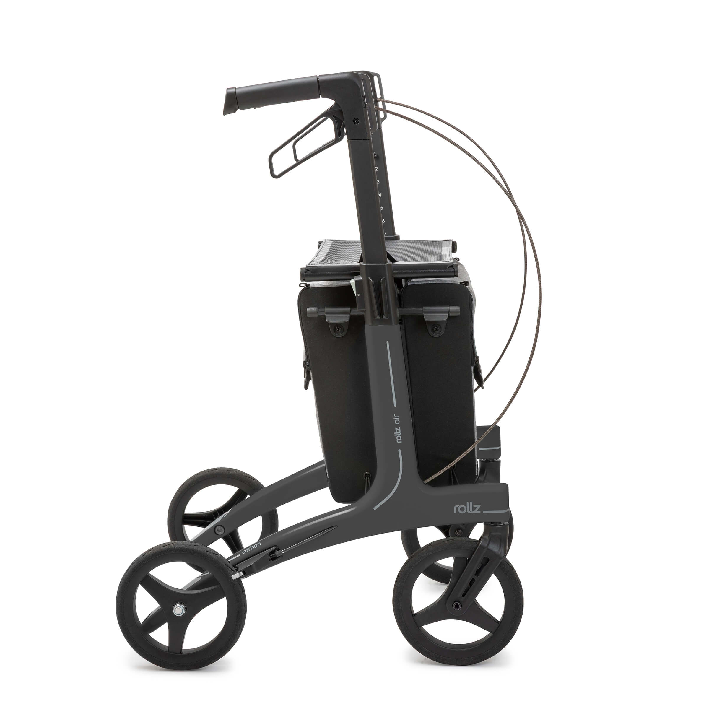 Rollz AIR Deambulatore in Carbonio Ultraleggero e Pieghevole#colore_nero-carbone