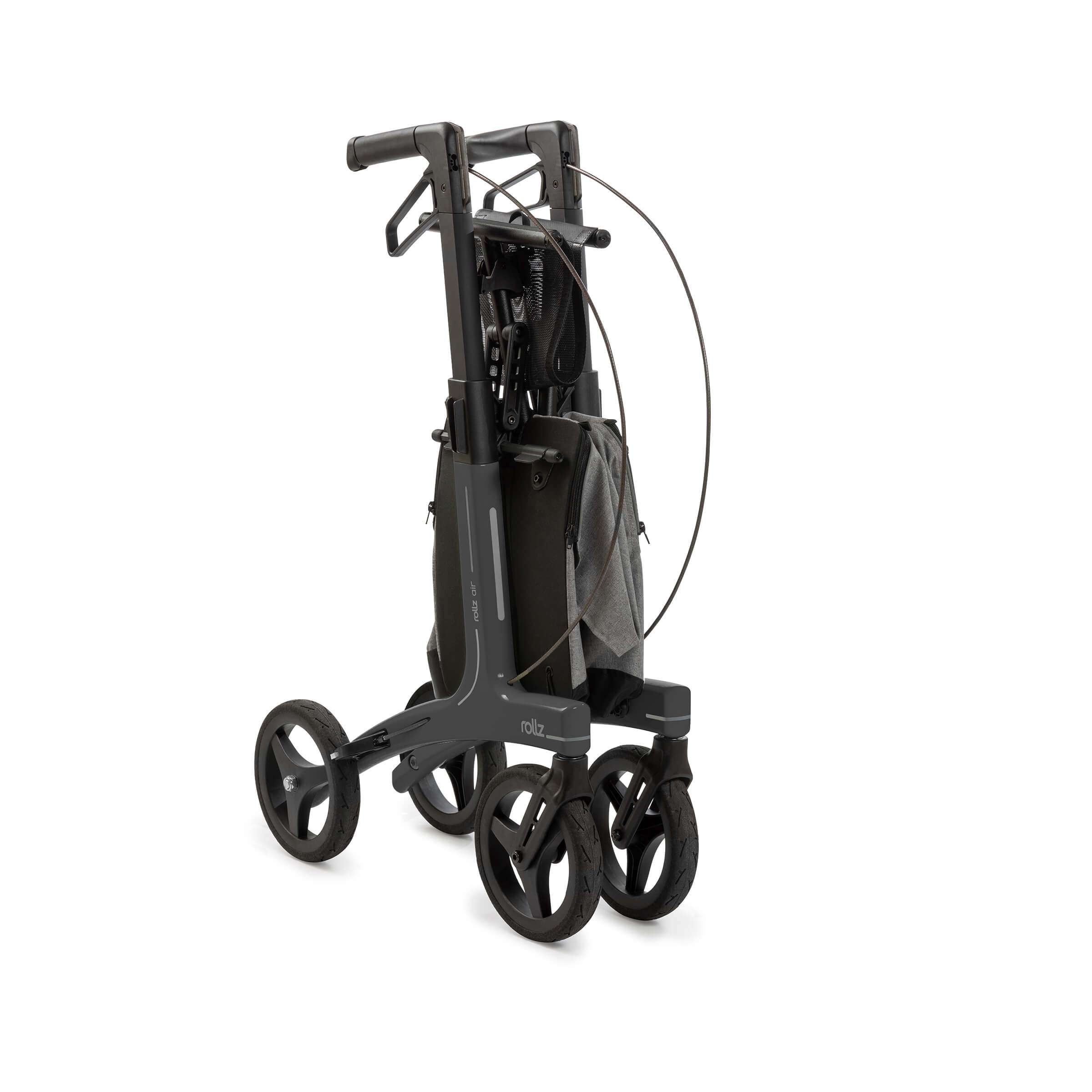 Rollz AIR Deambulatore in Carbonio Ultraleggero e Pieghevole#colore_nero-carbone